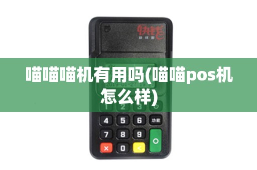 喵喵喵机有用吗(喵喵pos机怎么样)
