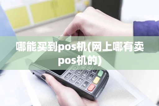 哪能买到pos机(网上哪有卖pos机的)