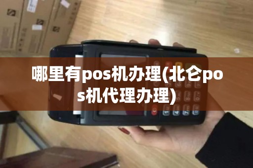 哪里有pos机办理(北仑pos机代理办理)