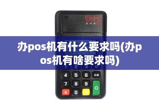 办pos机有什么要求吗(办pos机有啥要求吗)