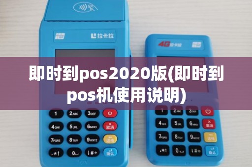 即时到pos2020版(即时到pos机使用说明)