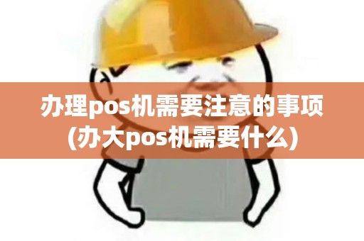 办理pos机需要注意的事项(办大pos机需要什么)