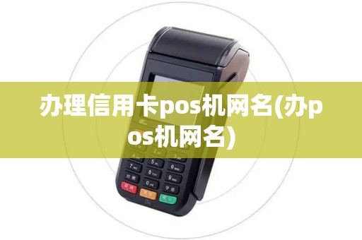 办理信用卡pos机网名(办pos机网名)