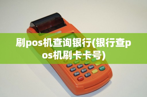 刷pos机查询银行(银行查pos机刷卡卡号)