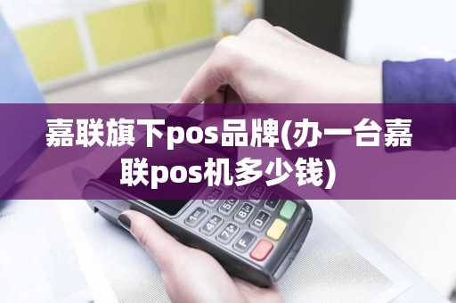 嘉联旗下pos品牌(办一台嘉联pos机多少钱)