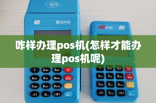 咋样办理pos机(怎样才能办理pos机呢)