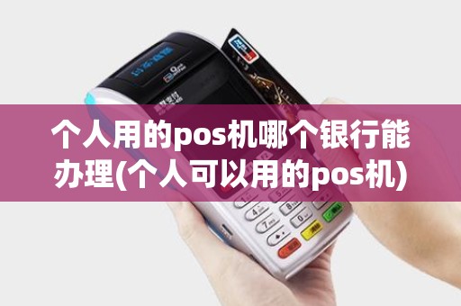 个人用的pos机哪个银行能办理(个人可以用的pos机)