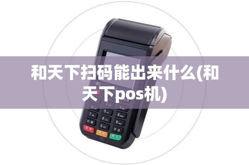 和天下扫码能出来什么(和天下pos机)