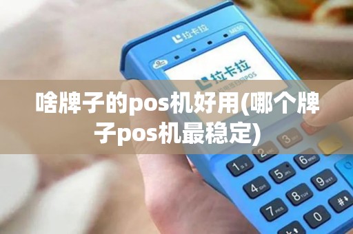 啥牌子的pos机好用(哪个牌子pos机最稳定)