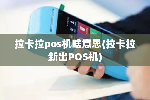 拉卡拉pos机啥意思(拉卡拉新出POS机)