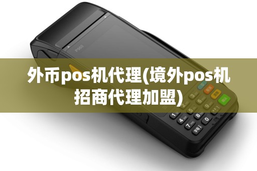 外币pos机代理(境外pos机招商代理加盟)