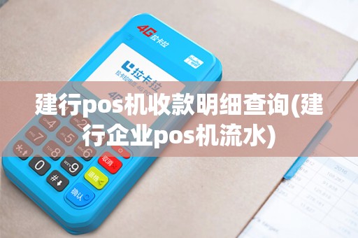 建行pos机收款明细查询(建行企业pos机流水)