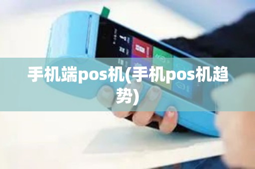 手机端pos机(手机pos机趋势)