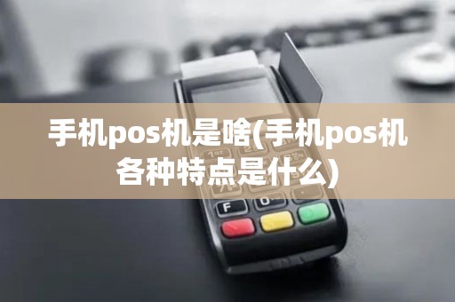 手机pos机是啥(手机pos机各种特点是什么)