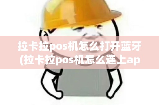 拉卡拉pos机怎么打开蓝牙(拉卡拉pos机怎么连上app)