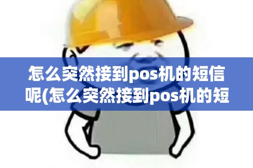 怎么突然接到pos机的短信呢(怎么突然接到pos机的短信)