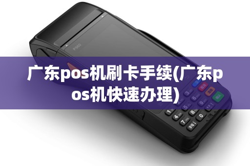 广东pos机刷卡手续(广东pos机快速办理)