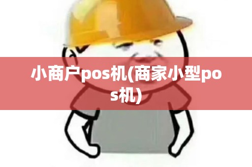 小商户pos机(商家小型pos机)