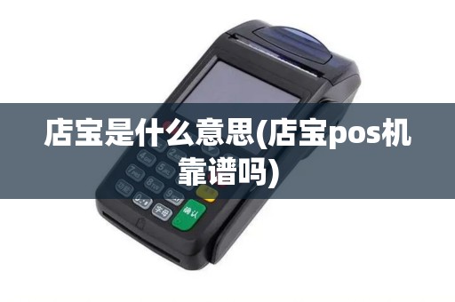 店宝是什么意思(店宝pos机靠谱吗)