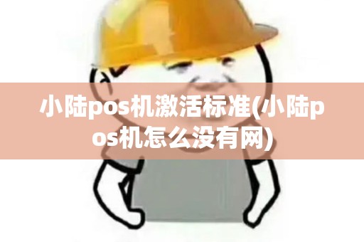 小陆pos机激活标准(小陆pos机怎么没有网)