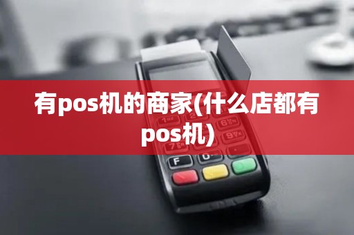 有pos机的商家(什么店都有pos机)