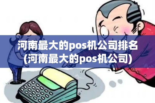 河南最大的pos机公司排名(河南最大的pos机公司)