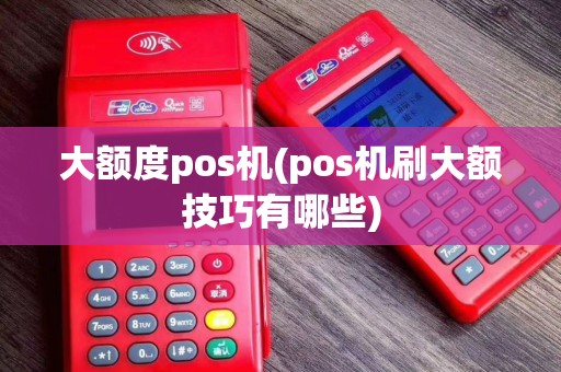 大额度pos机(pos机刷大额技巧有哪些)