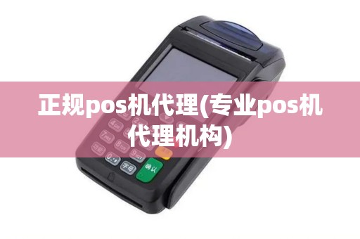 正规pos机代理(专业pos机代理机构)