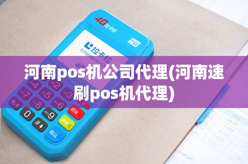 河南pos机公司代理(河南速刷pos机代理)