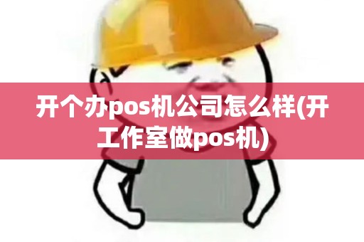 开个办pos机公司怎么样(开工作室做pos机)