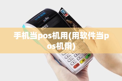 手机当pos机用(用软件当pos机用)