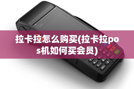 拉卡拉怎么购买(拉卡拉pos机如何买会员)