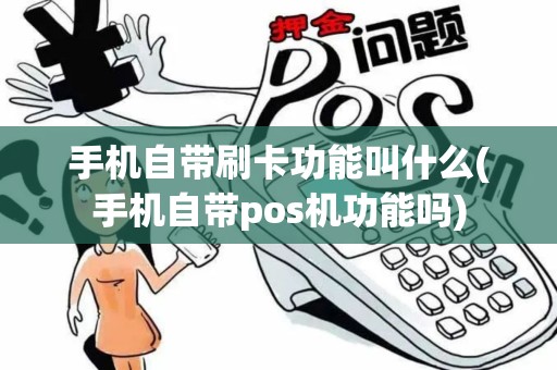 手机自带刷卡功能叫什么(手机自带pos机功能吗)