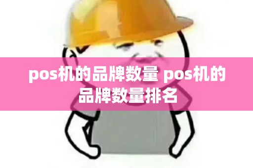 pos机的品牌数量 pos机的品牌数量排名