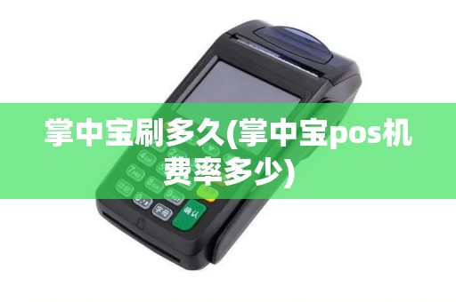 掌中宝刷多久(掌中宝pos机费率多少)