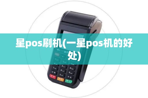 星pos刷机(一星pos机的好处)