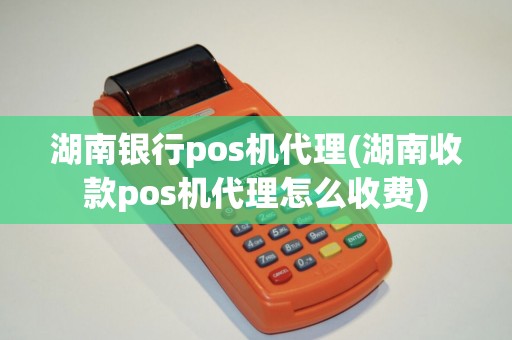 湖南银行pos机代理(湖南收款pos机代理怎么收费)