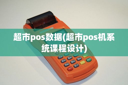 超市pos数据(超市pos机系统课程设计)