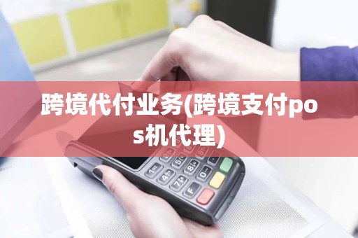 跨境代付业务(跨境支付pos机代理)