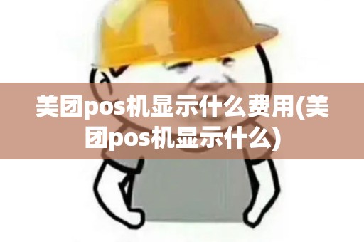 美团pos机显示什么费用(美团pos机显示什么)