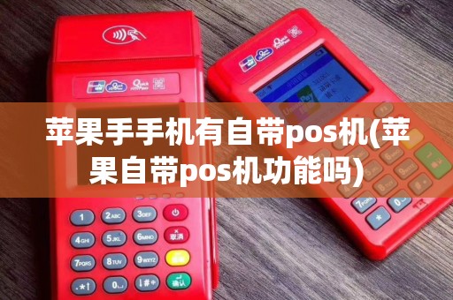 苹果手手机有自带pos机(苹果自带pos机功能吗)