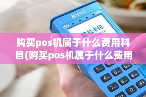 购买pos机属于什么费用科目(购买pos机属于什么费用)