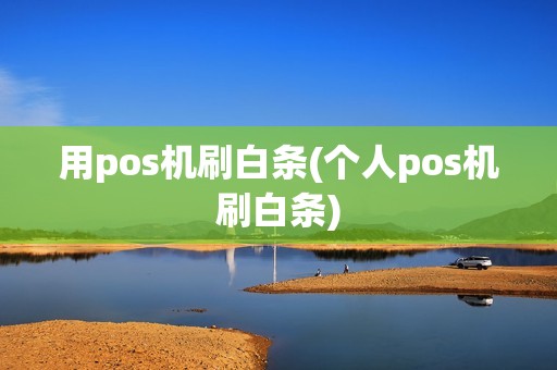 用pos机刷白条(个人pos机刷白条)