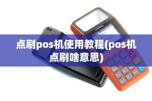 点刷pos机使用教程(pos机点刷啥意思)