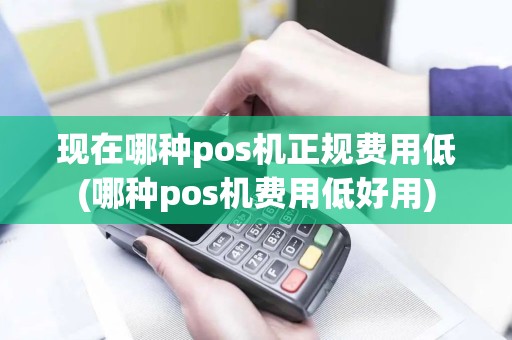 现在哪种pos机正规费用低(哪种pos机费用低好用)