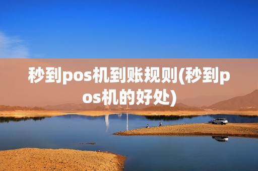 秒到pos机到账规则(秒到pos机的好处)