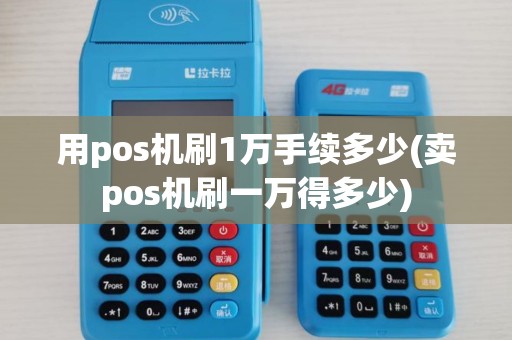 用pos机刷1万手续多少(卖pos机刷一万得多少)