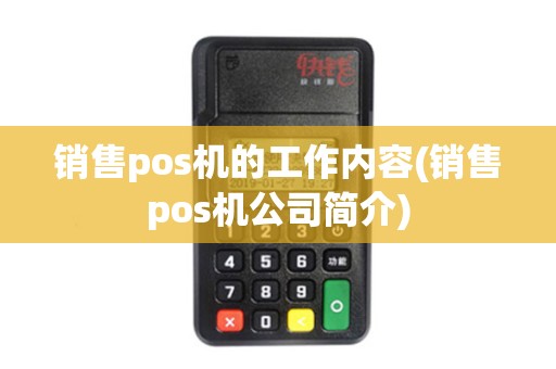 销售pos机的工作内容(销售pos机公司简介)