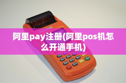 阿里pay注册(阿里pos机怎么开通手机)