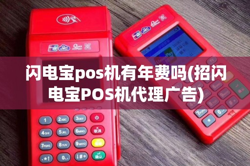 闪电宝pos机有年费吗(招闪电宝POS机代理广告)